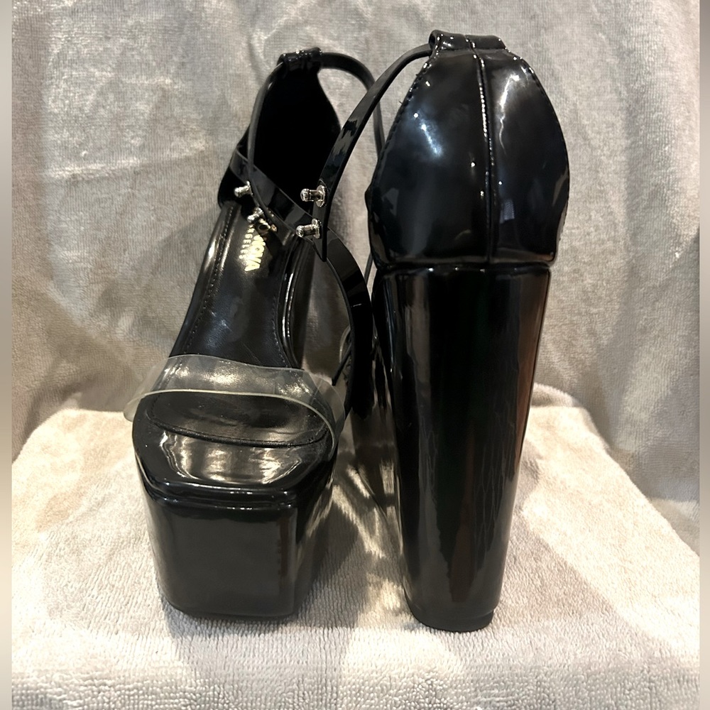 Patent wedges from Fashion Nova. Barely worn.